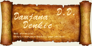 Damjana Denkić vizit kartica